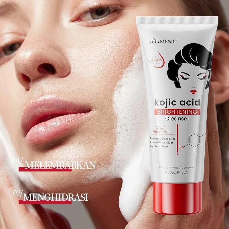 kormesic kojic acid brightening cleanser 100g/pembersih wajah kormesic kojic acid brightening cleanser 100g/pembersih wajah