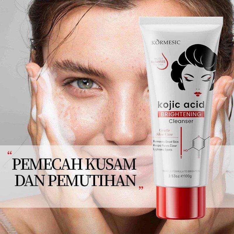 kormesic kojic acid brightening cleanser 100g/pembersih wajah kormesic kojic acid brightening cleanser 100g/pembersih wajah