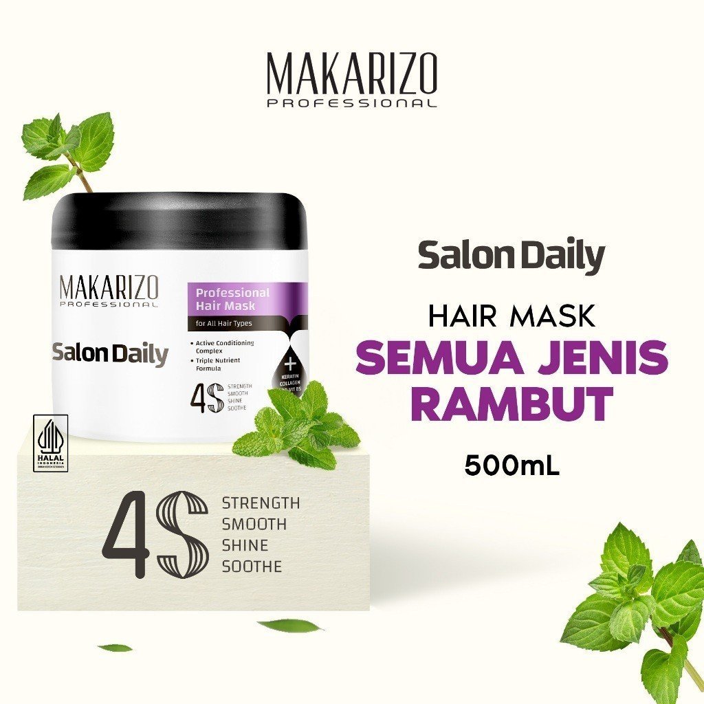 makarizo professional salon daily hair mask 500ml and 250ml makarizo professional salon daily hair mask 500ml and 250ml