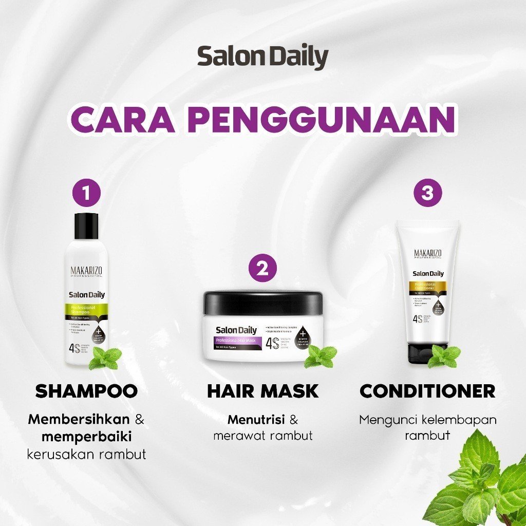 makarizo professional salon daily hair mask 500ml and 250ml