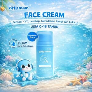kitty mom baby face cream moisturizer 50g/krim wajah bayi