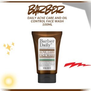 barber daily acne care and oil control face wash 100ml/pembersih wajah