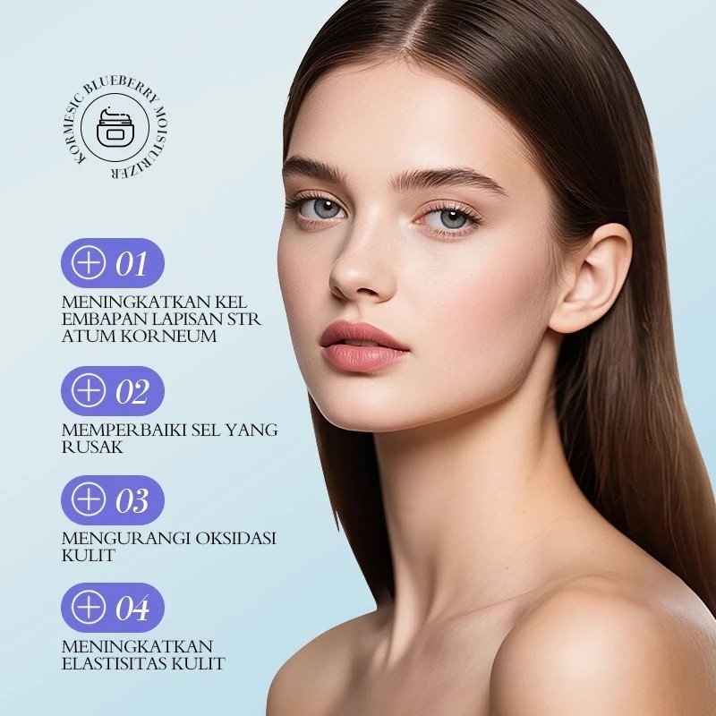 kormesic blueberry moisturizer 50g/pelembab wajah kormesic blueberry moisturizer 50g/pelembab wajah