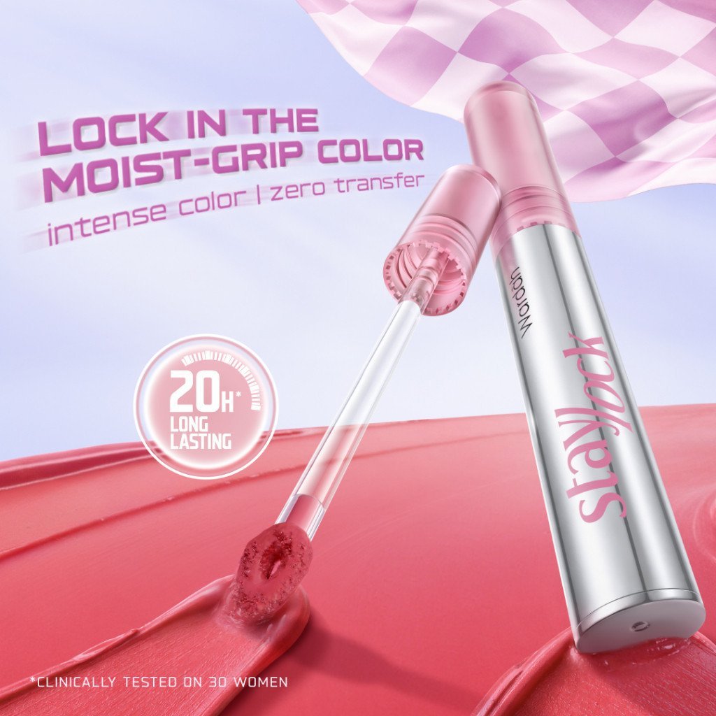 wardah staylock lip matte 20h long lasting 2.7g/lip cream