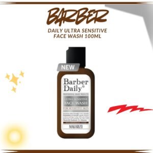 barber daily ultra sensitive face wash 100ml/pembersih wajah