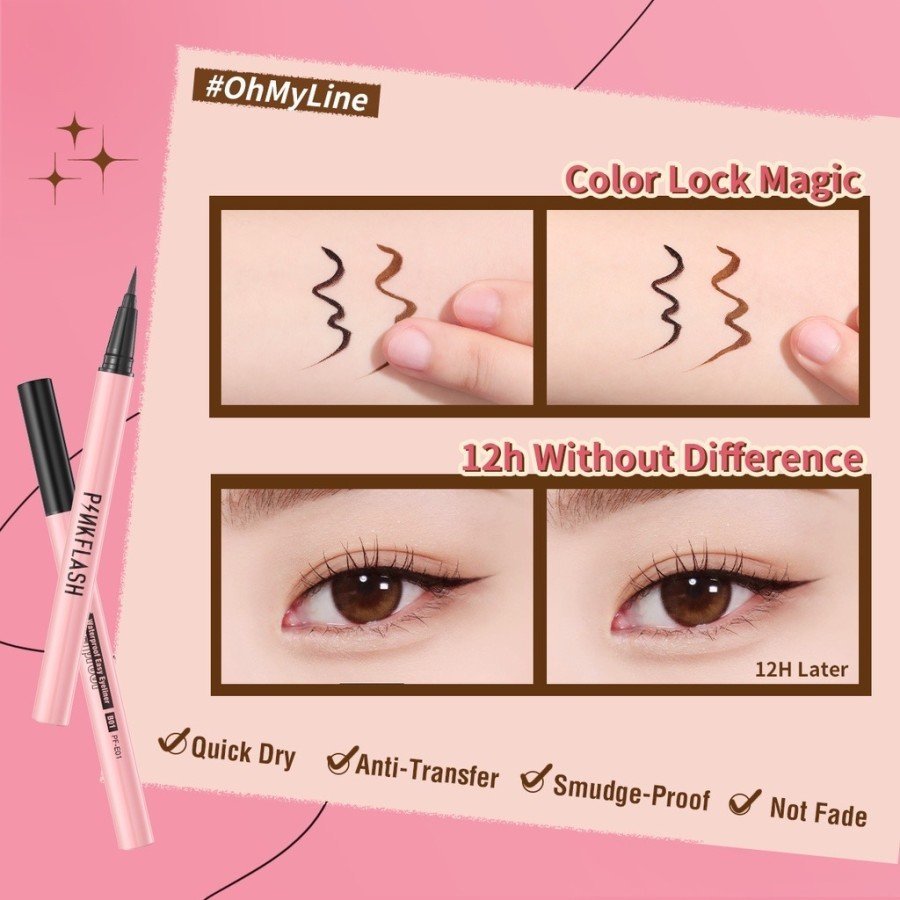 pinkflash oh my line waterproof easy eyeliner pinkflash oh my line waterproof easy eyeliner