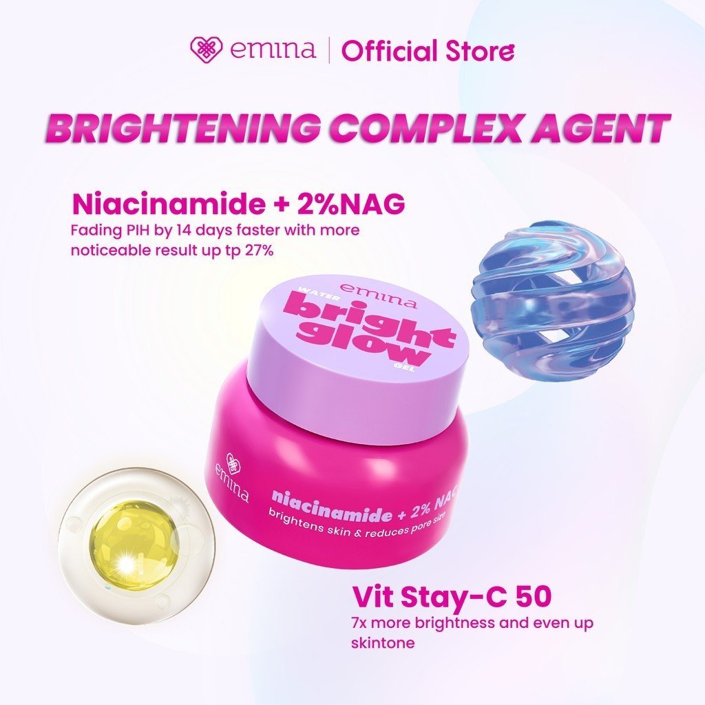 emina water gel moisturizer 30g / barrier balancing / bright glow / calming / pelembab wajah emina water gel moisturizer 30g / barrier balancing / bright glow / calming / pelembab wajah