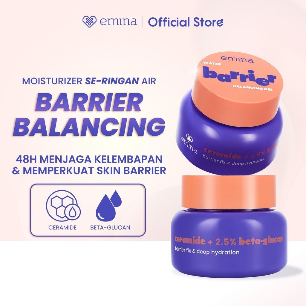 emina water gel moisturizer 30g / barrier balancing / bright glow / calming / pelembab wajah emina water gel moisturizer 30g / barrier balancing / bright glow / calming / pelembab wajah