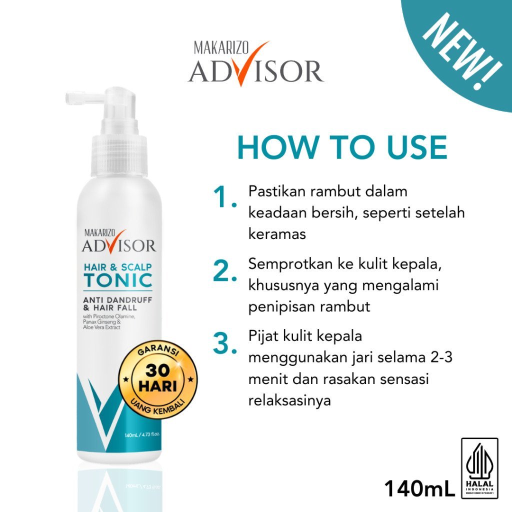 makarizo advisor anti hair fall defense hair and scalp tonic 140ml makarizo advisor anti hair fall defense hair and scalp tonic 140ml