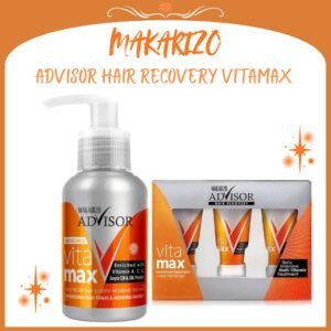 makarizo advisor hair recovery vitamax 50ml and 8ml/vitamin rambut