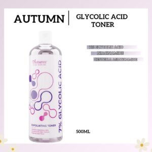 autumn 7% glycolic acid exfoliating toner 500ml/toner wajah
