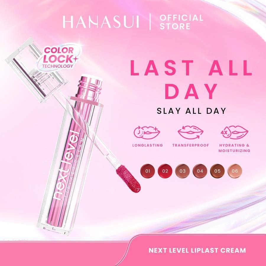 hanasui next level liplast cream/lip matte