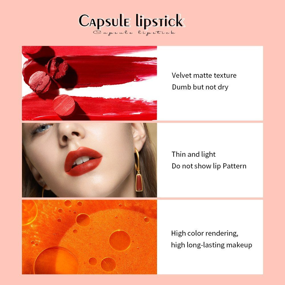 saniye velvet lipstick matte capsule 2.5g saniye velvet lipstick matte capsule 2.5g