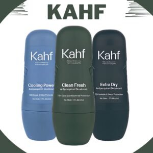 kahf antiperspirant deodorant roll on 45ml/clean fresh/cooling power/extra dry
