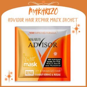 makarizo advisor hair repair mask sachet 15ml/masker rambut