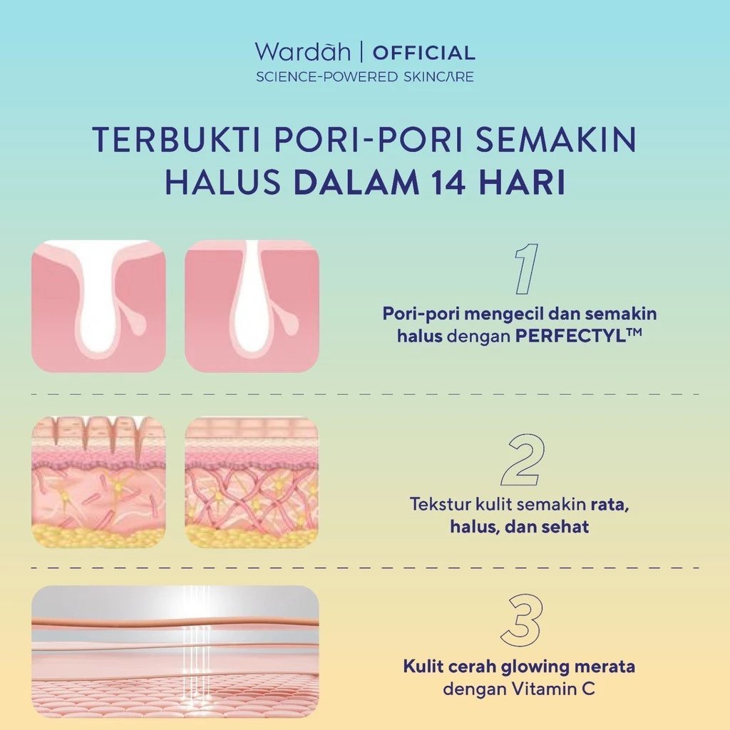 wardah perfect bright perfectyl vitamin c pore perfecting c glow serum 15ml / serum wajah wardah perfect bright perfectyl vitamin c pore perfecting c glow serum 15ml / serum wajah