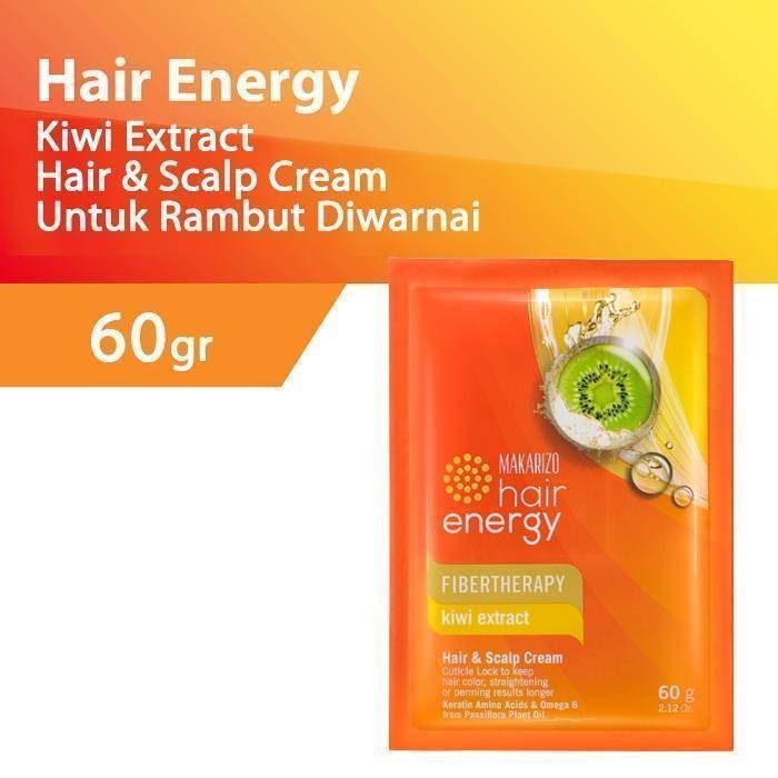 makarizo hair energy fibertherapy hair and scalp creambath 60gr/perawatan rambut makarizo hair energy fibertherapy hair and scalp creambath 60gr/perawatan rambut