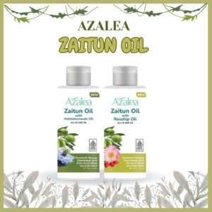 azalea zaitun oil with habbatussauda and rosehip oil 150ml