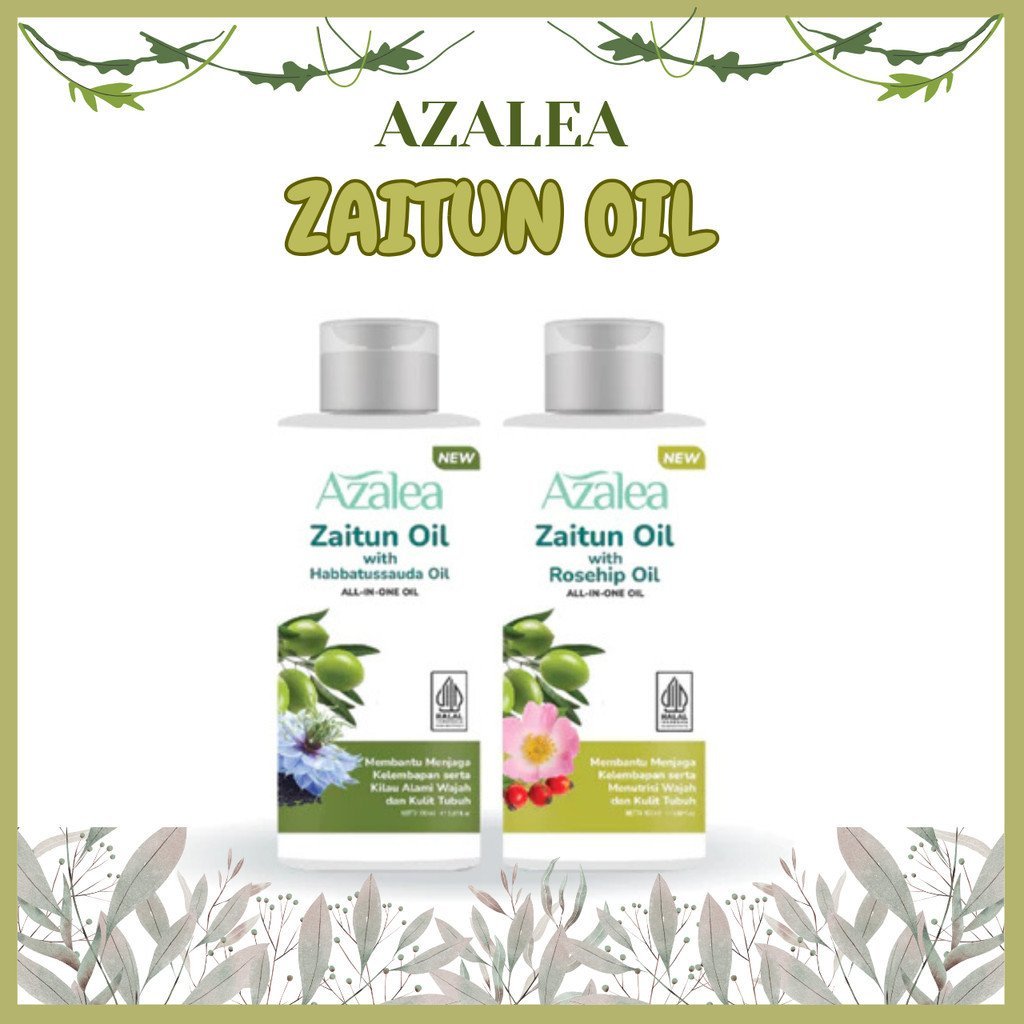 azalea zaitun oil with habbatussauda and rosehip oil 150ml azalea zaitun oil with habbatussauda and rosehip oil 150ml
