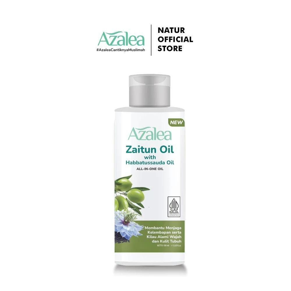 azalea zaitun oil with habbatussauda and rosehip oil 150ml azalea zaitun oil with habbatussauda and rosehip oil 150ml