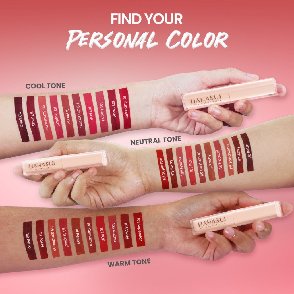 hanasui mattedorable lipstick 2g/lipstik/lip matte hanasui mattedorable lipstick 2g/lipstik/lip matte