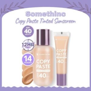 somethinc copy paste tinted sunscreen spf 40 pa++++/tabir surya