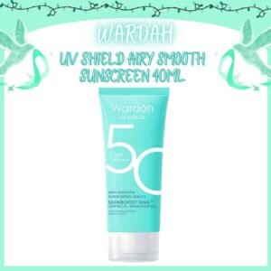wardah uv shield spf 50 pa++++ airy smooth sunscreen serum 40ml