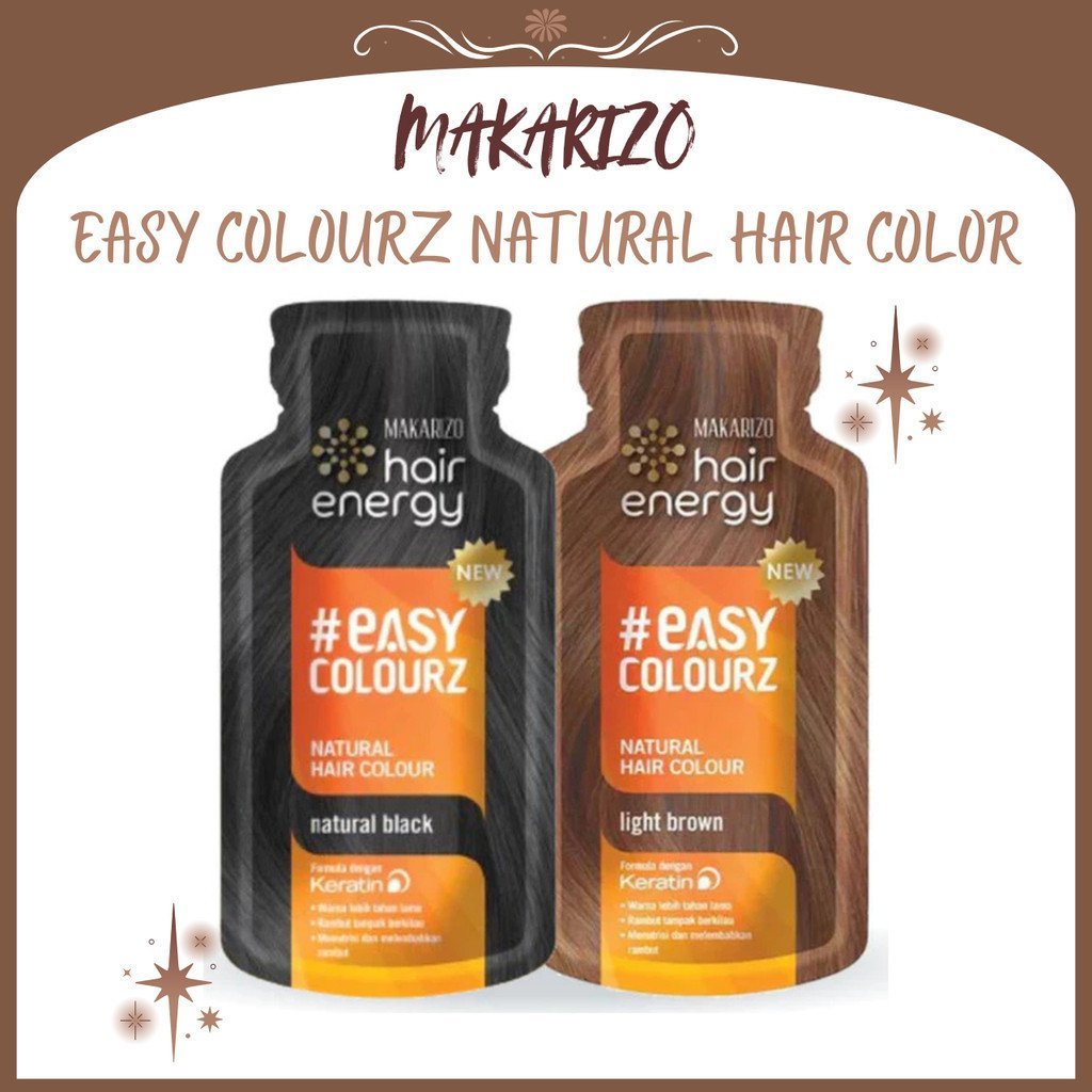 makarizo easy colourz natural hair color sachet 26ml/pewarna rambut makarizo easy colourz natural hair color sachet 26ml/pewarna rambut