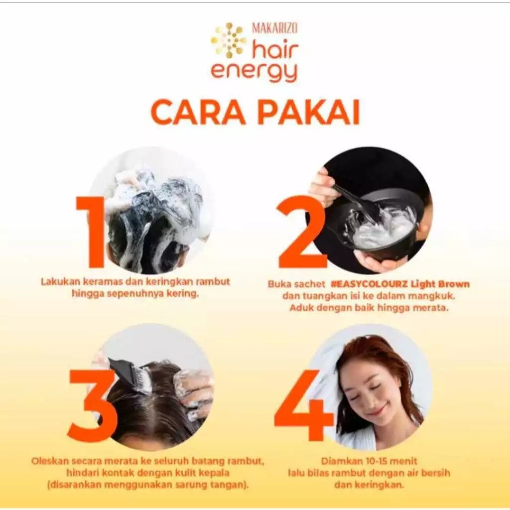 makarizo easy colourz natural hair color sachet 26ml/pewarna rambut makarizo easy colourz natural hair color sachet 26ml/pewarna rambut
