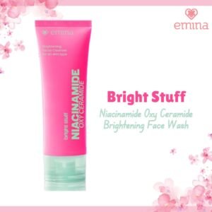 emina bright stuff niacinamide oxy ceramide brightening face wash 50ml and 100ml/pembersih wajah