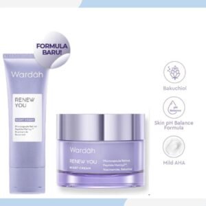 wardah renew you anti aging night cream/pelembab wajah