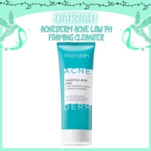 wardah acnederm salicylic acid zinc acne low ph foaming cleanser 50ml & 100ml/pembersih wajah