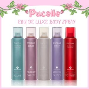 pucelle eau de luxe body spray 150ml/parfum wanita