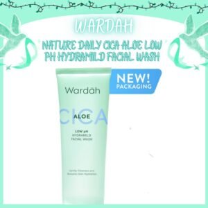 wardah nature daily cica aloe low ph hydramild facial wash 50ml and 100ml/pembersih wajah