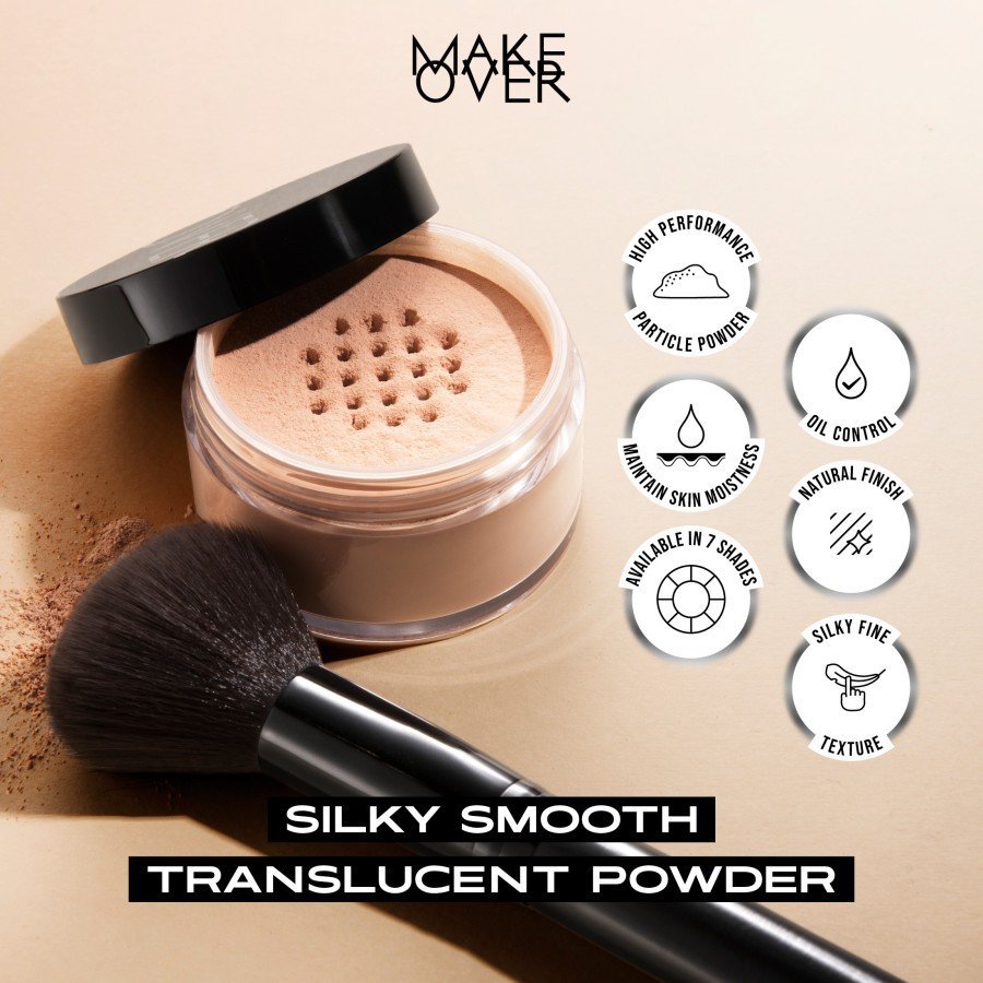 make over silky smooth translucent powder 35g | bedak tabur make over silky smooth translucent powder 35g | bedak tabur