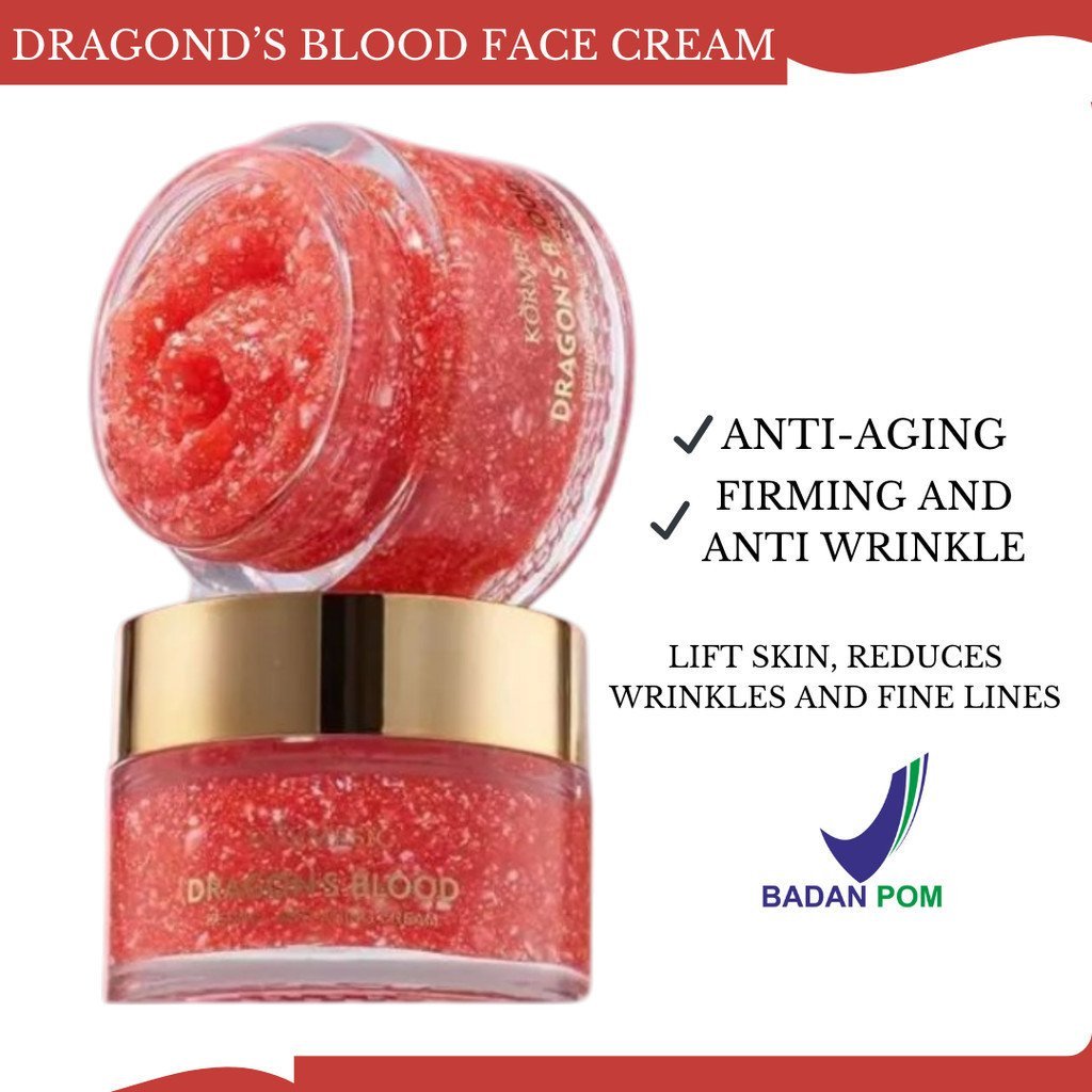 kormesic dragons blood retinol anti aging cream 50g/pelembab wajah kormesic dragons blood retinol anti aging cream 50g/pelembab wajah