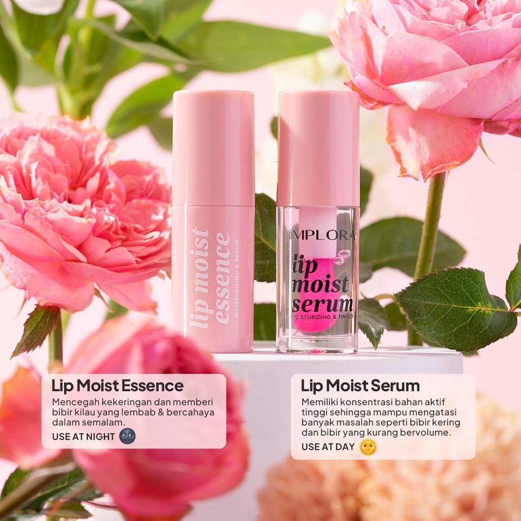 implora lip moist essence & lip moist serum/serum bibir/pelembab bibir implora lip moist essence & lip moist serum/serum bibir/pelembab bibir