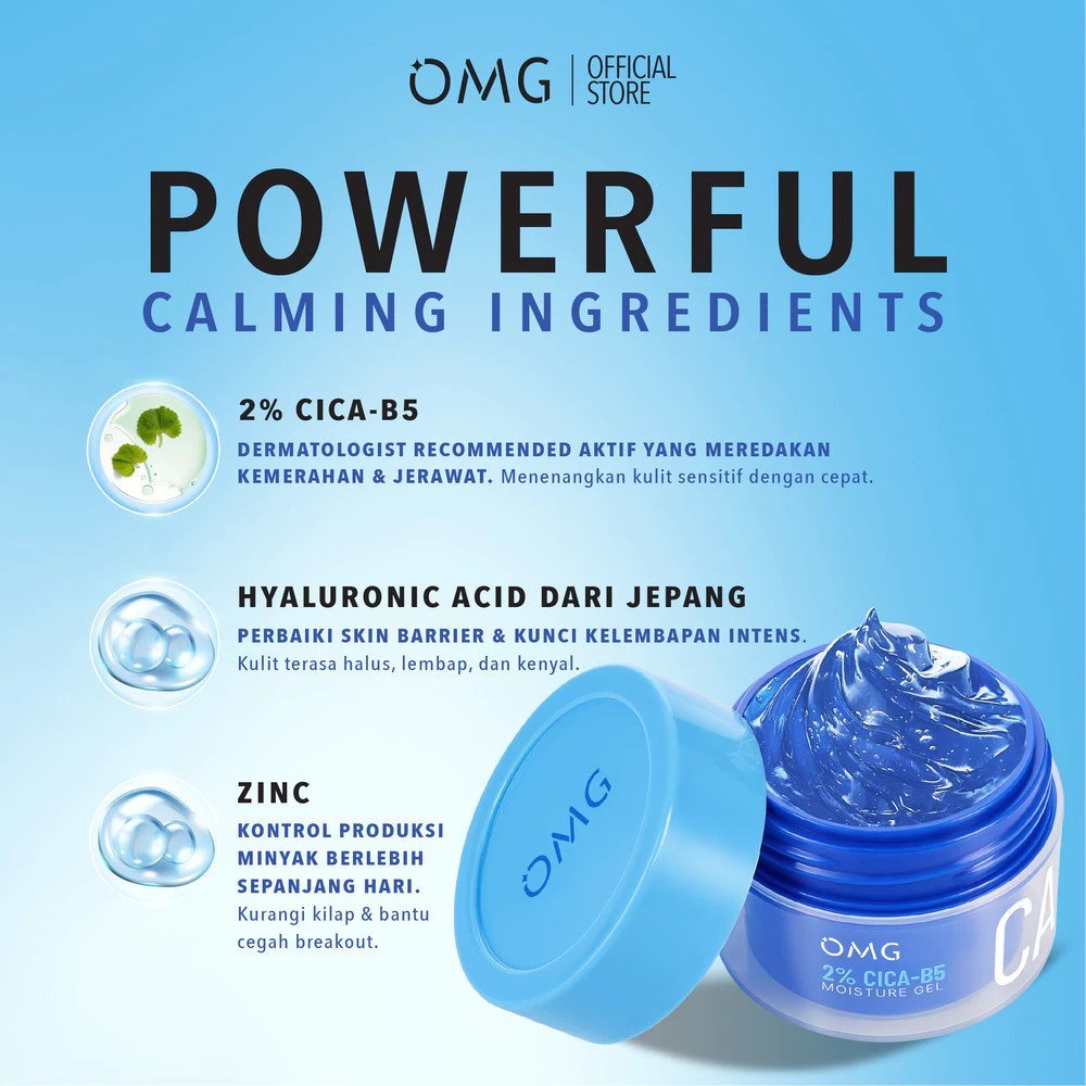 omg oh my glow barrier moisture gel 45g/pelembab wajah omg oh my glow barrier moisture gel 45g/pelembab wajah