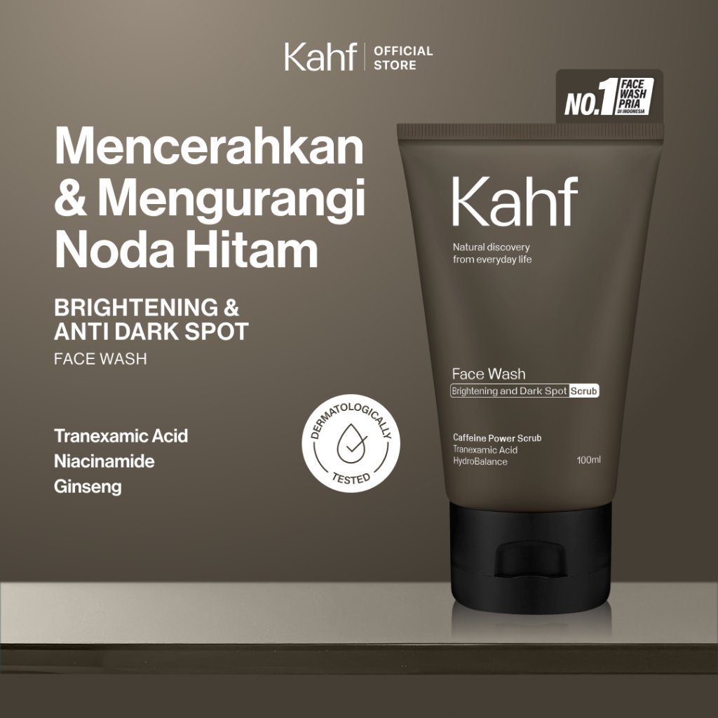 kahf brightening and dark spot scrub face wash 100ml kahf brightening and dark spot scrub face wash 100ml