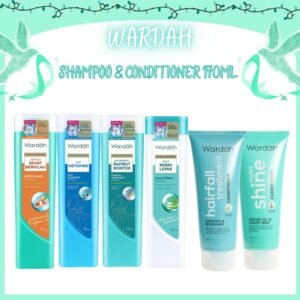 wardah shampoo & conditioner 170ml | hairfall treatment | nutri shine | anti dandruff | daily fresh