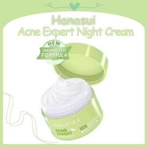 hanasui acne expert night cream 15g/pelembab wajah jerawat