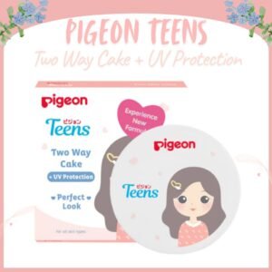 pigeon teens two way cake + uv protection 14g / bedak padat