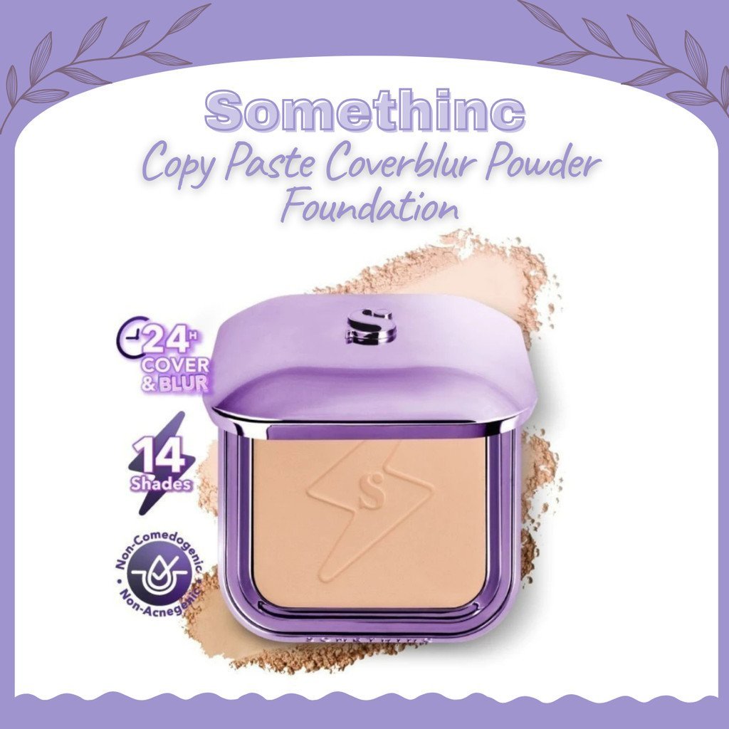 somethinc copy paste coverblur powder foundation 12g/bedak padat somethinc copy paste coverblur powder foundation 12g/bedak padat