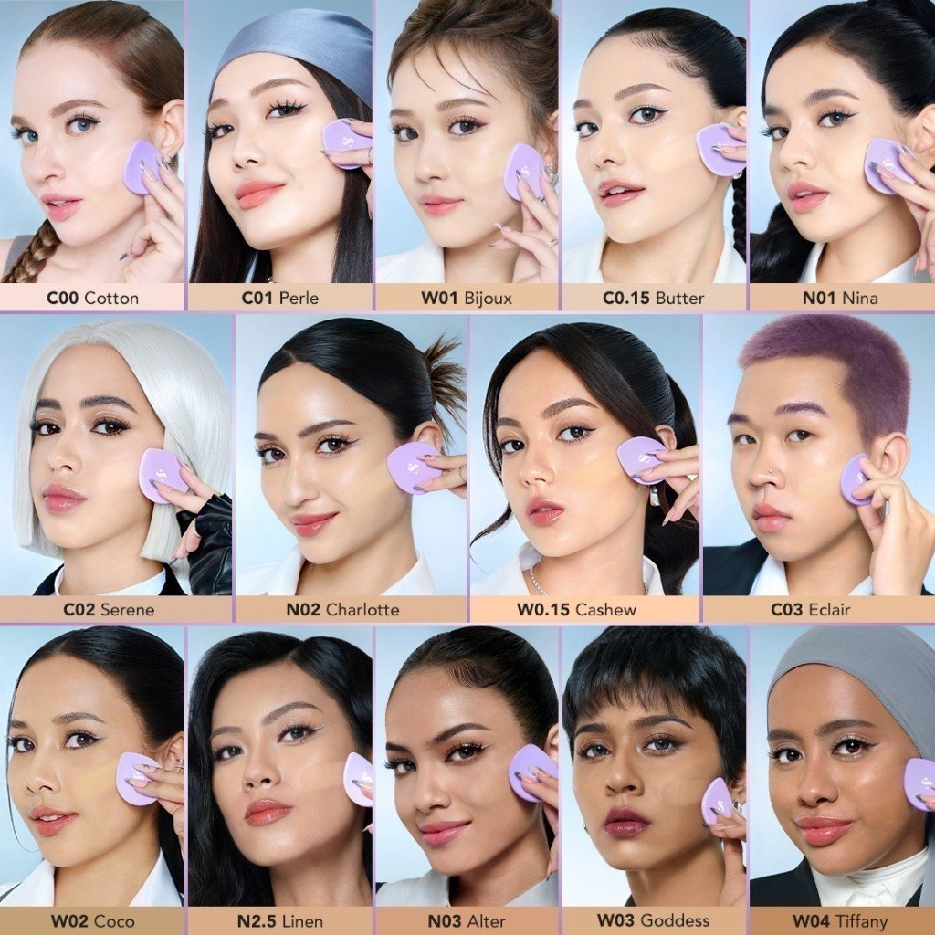 somethinc copy paste coverblur powder foundation 12g/bedak padat somethinc copy paste coverblur powder foundation 12g/bedak padat
