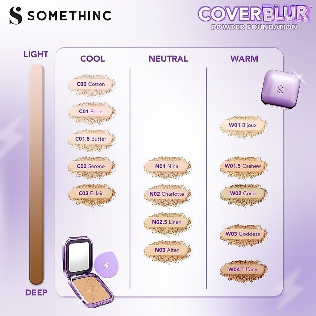 somethinc copy paste coverblur powder foundation 12g/bedak padat somethinc copy paste coverblur powder foundation 12g/bedak padat