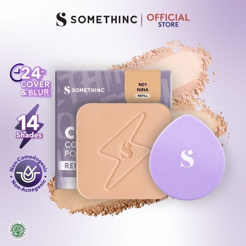 somethinc copy paste coverblur powder foundation 12g/bedak padat somethinc copy paste coverblur powder foundation 12g/bedak padat