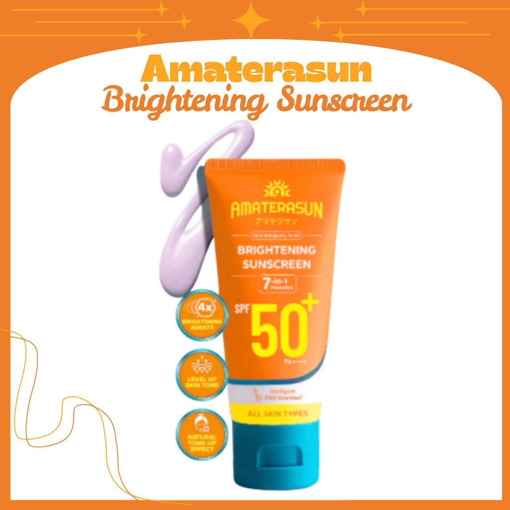 amaterasun brightening sunscreen spf 50+ pa++++ 40g/tabir surya amaterasun brightening sunscreen spf 50+ pa++++ 40g/tabir surya