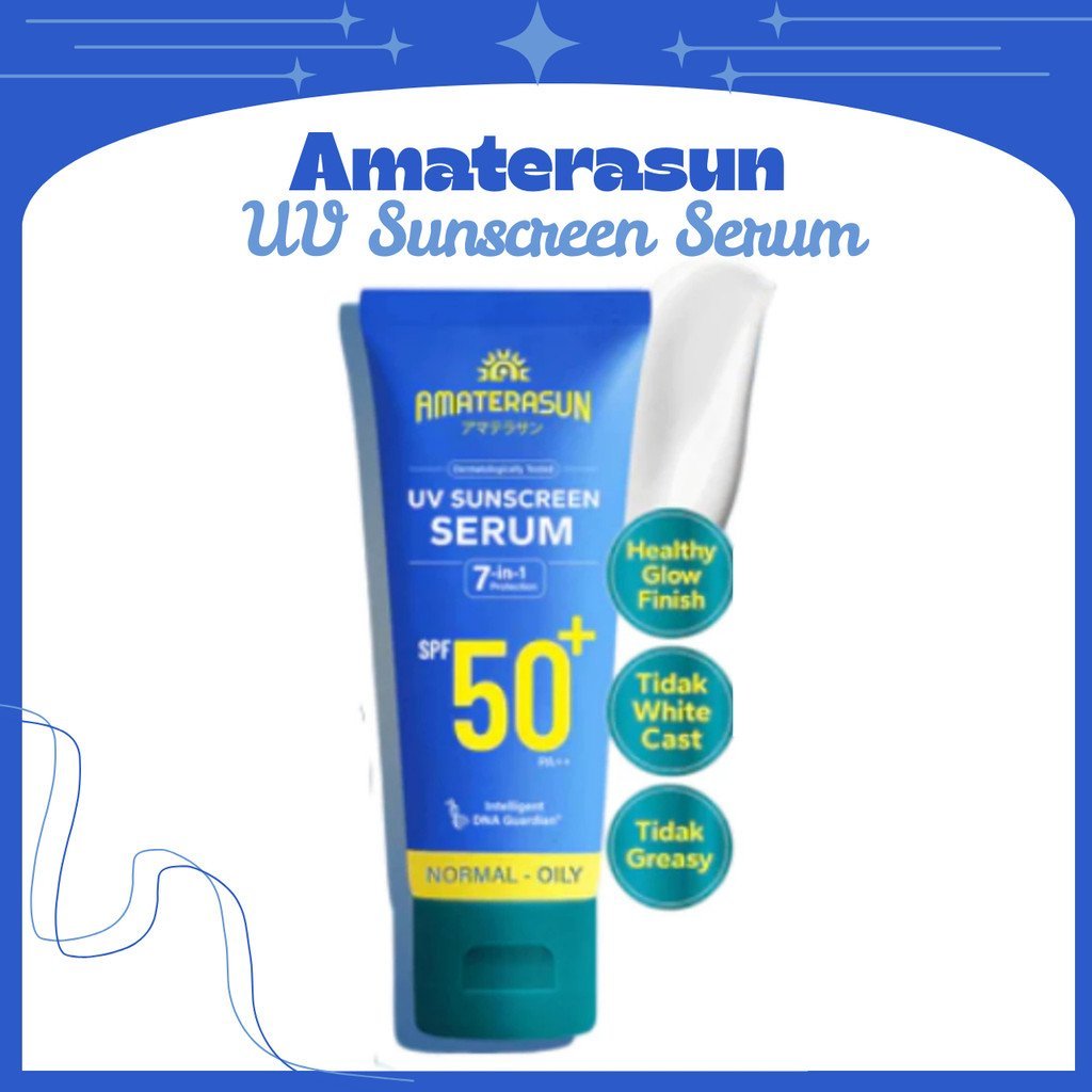 amaterasun uv sunscreen serum spf 50+ pa++ 50g/tabir surya amaterasun uv sunscreen serum spf 50+ pa++ 50g/tabir surya