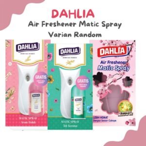 dahlia automatic air freshener dispenser and free refill 225ml/pengharum ruangan
