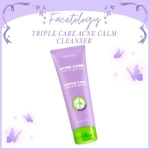 facetology triple care acne calm cleanser 100ml/pembersih wajah